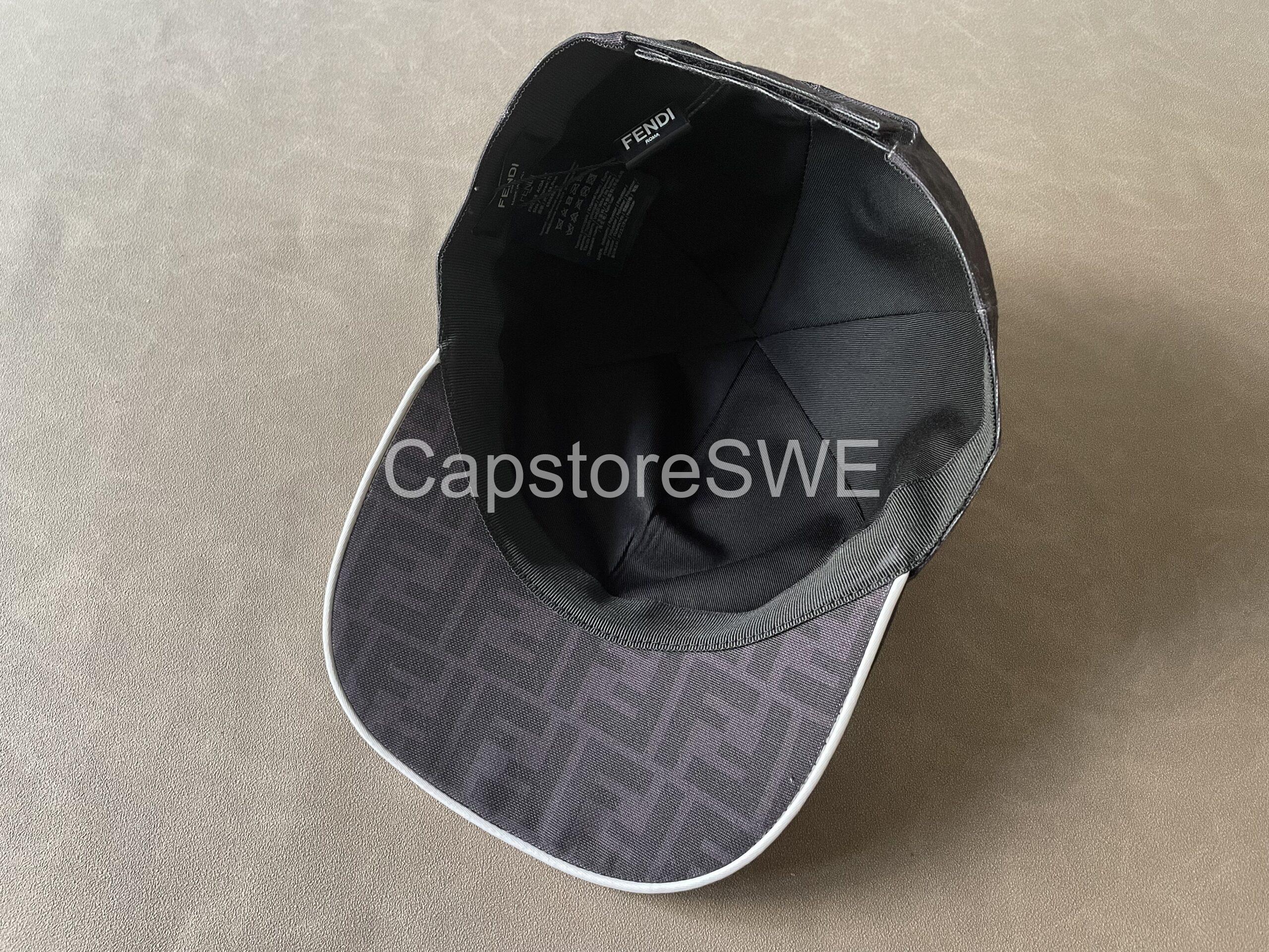 fendi ff monogram baseball cap – brown fendi ff monogram baseball cap – brown