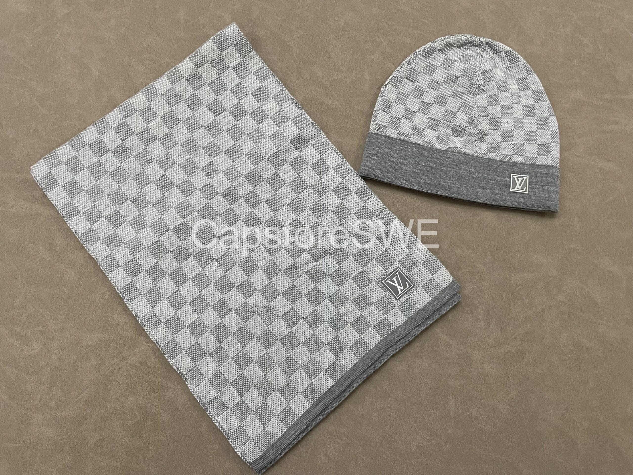 louis vuitton beanie – damier check pattern (black & grey options) louis vuitton beanie – damier check pattern (black & grey options)