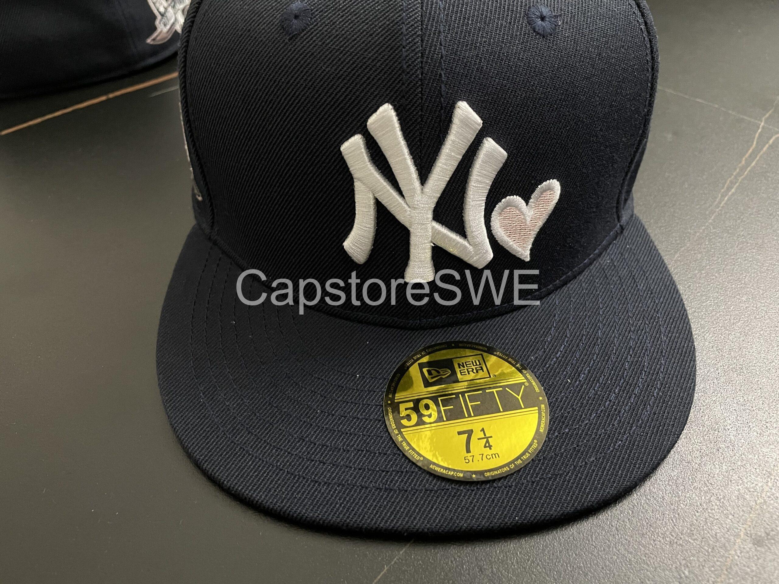 new era 59fifty ny yankees cap with heart embroidery – navy new era 59fifty ny yankees cap with heart embroidery – navy