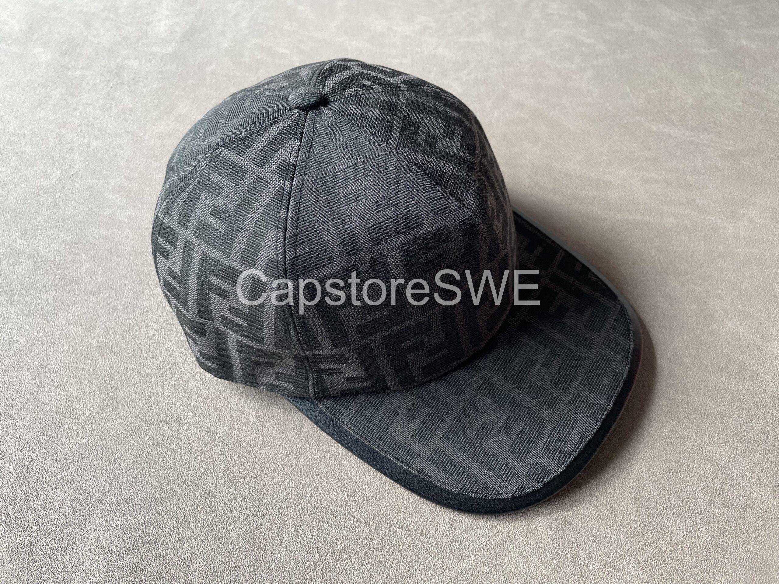 fendi ff monogram baseball cap – black fendi ff monogram baseball cap – black