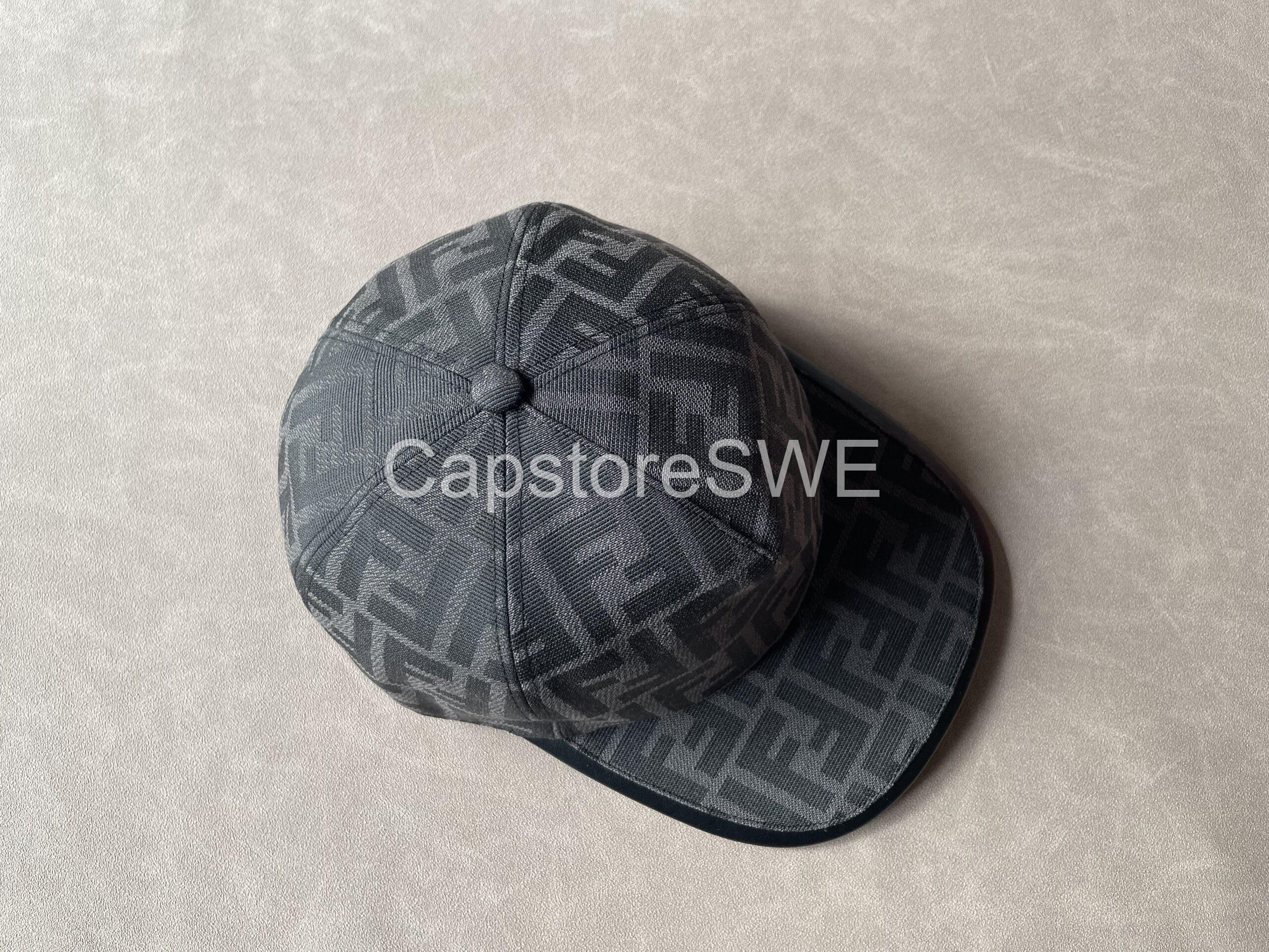 fendi ff monogram baseball cap – black fendi ff monogram baseball cap – black