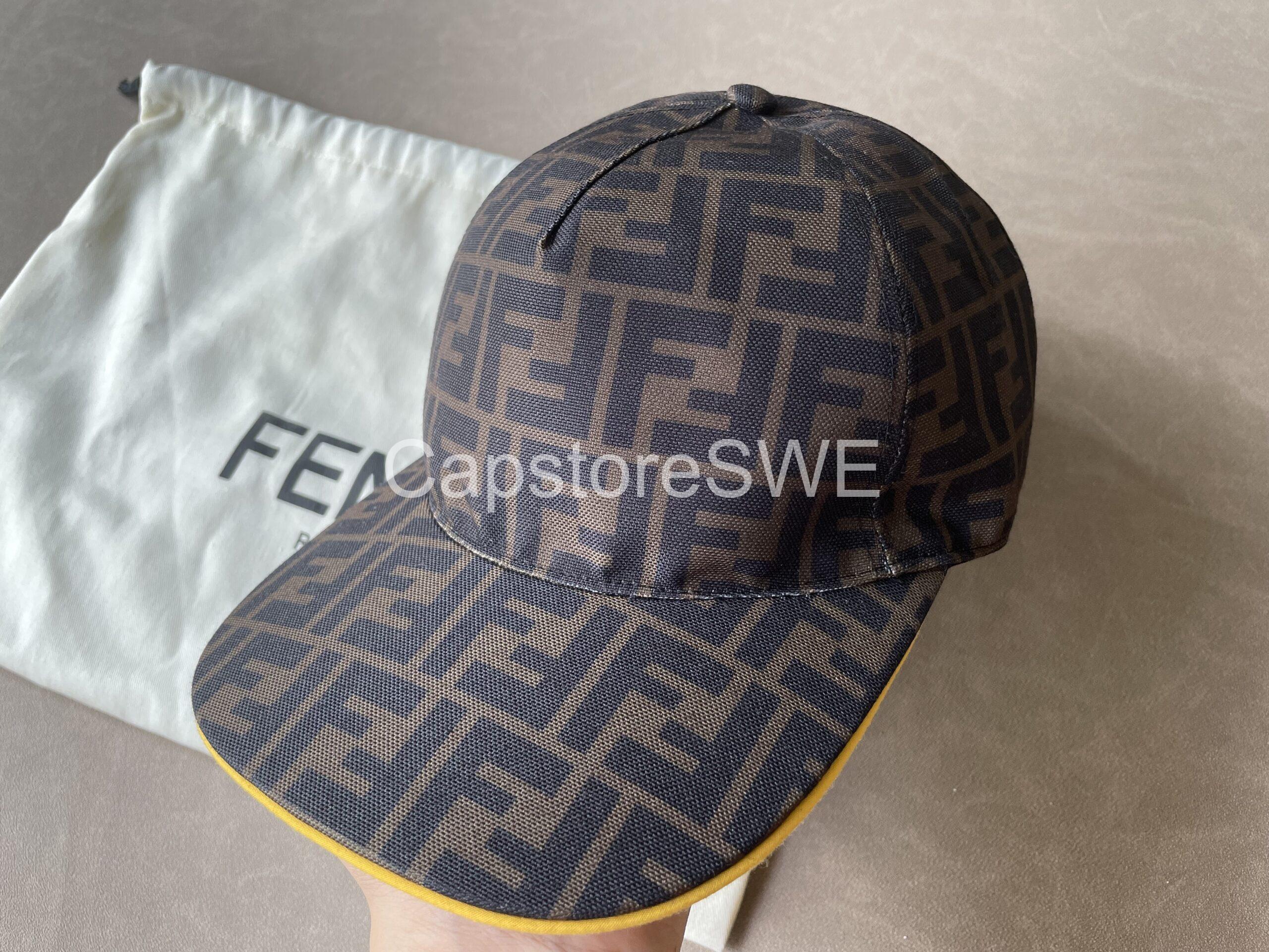 fendi ff monogram baseball cap – brown fendi ff monogram baseball cap – brown