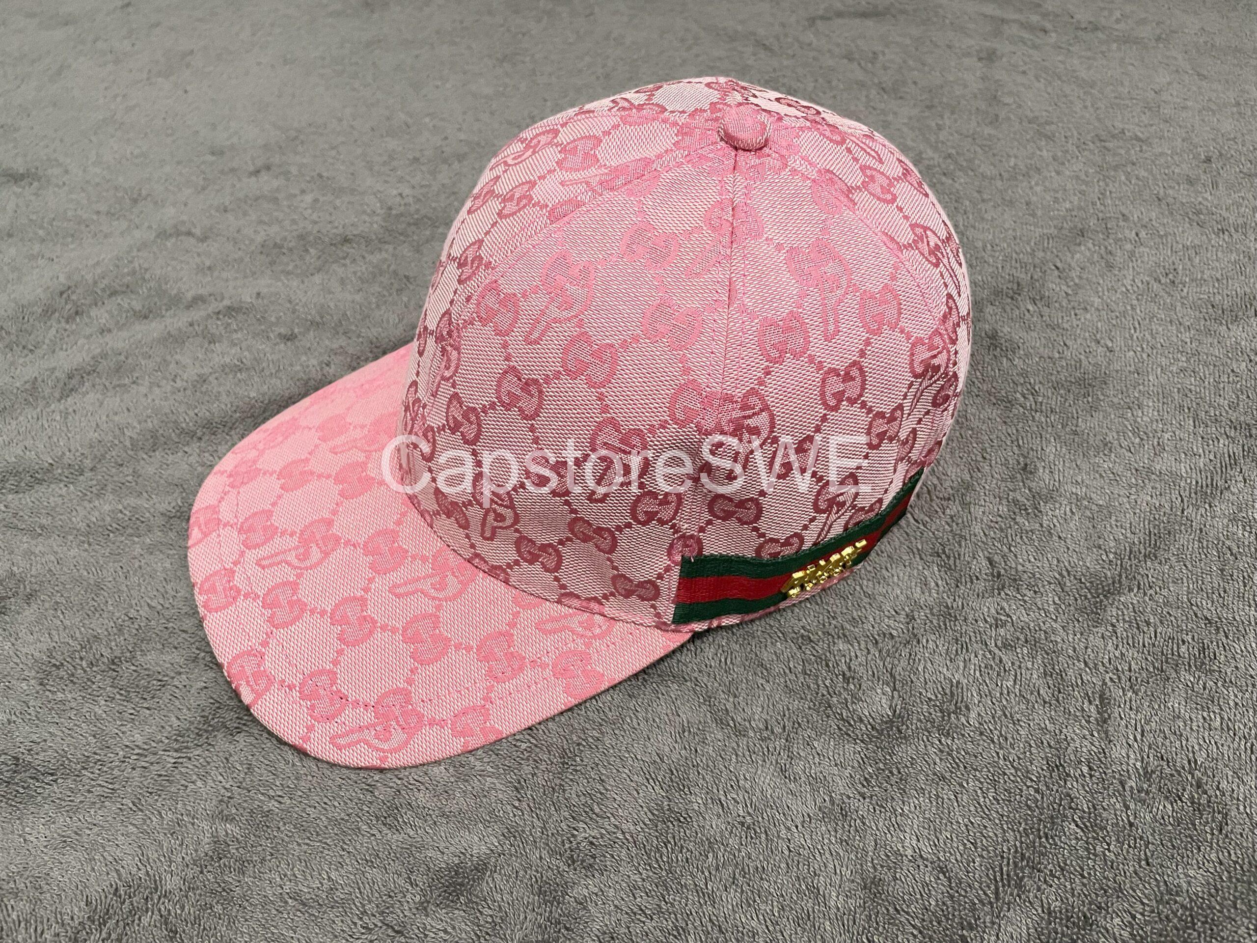 gucci gg supreme pink monogram baseball cap gucci gg supreme pink monogram baseball cap