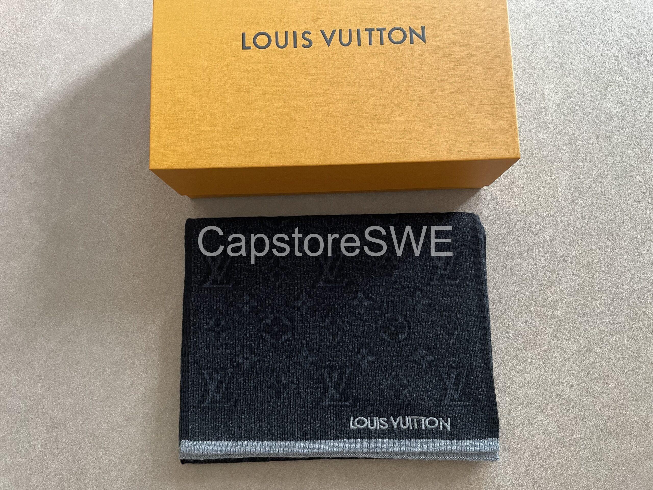 louis vuitton beanie & scarf set – monogram black edition louis vuitton beanie & scarf set – monogram black edition