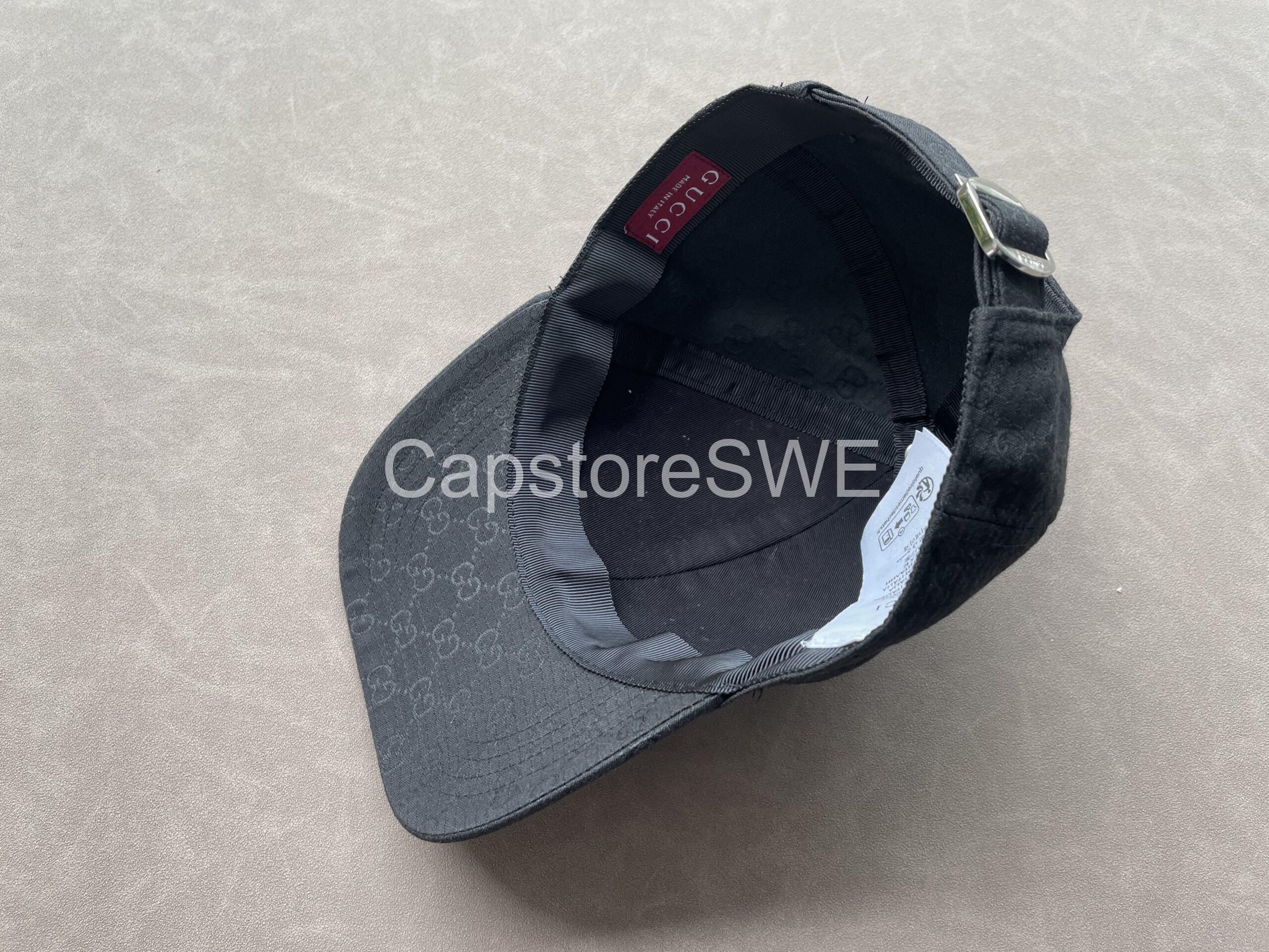 gucci tonal gg monogram baseball cap – black gucci tonal gg monogram baseball cap – black