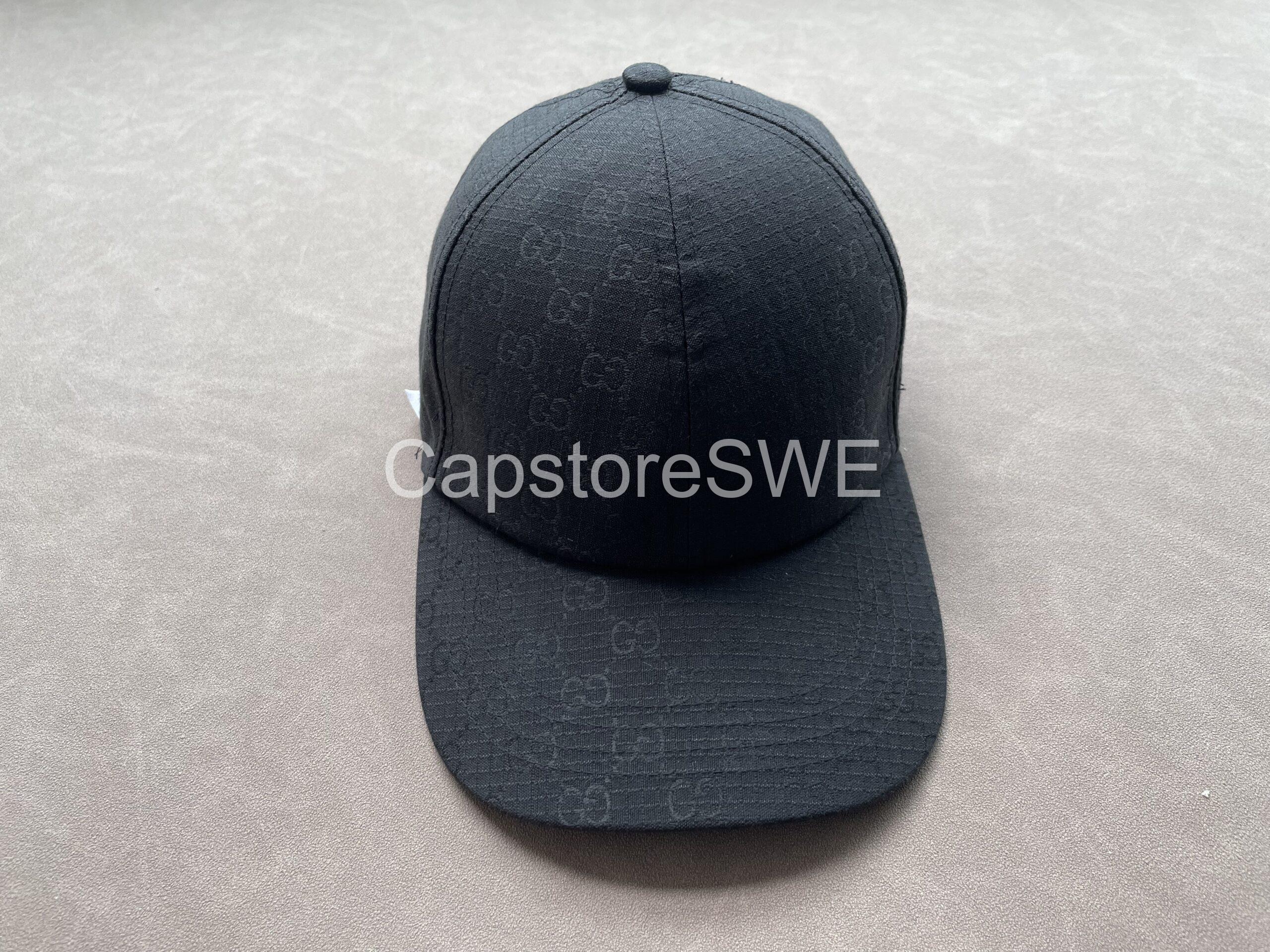 gucci tonal gg monogram baseball cap – black gucci tonal gg monogram baseball cap – black