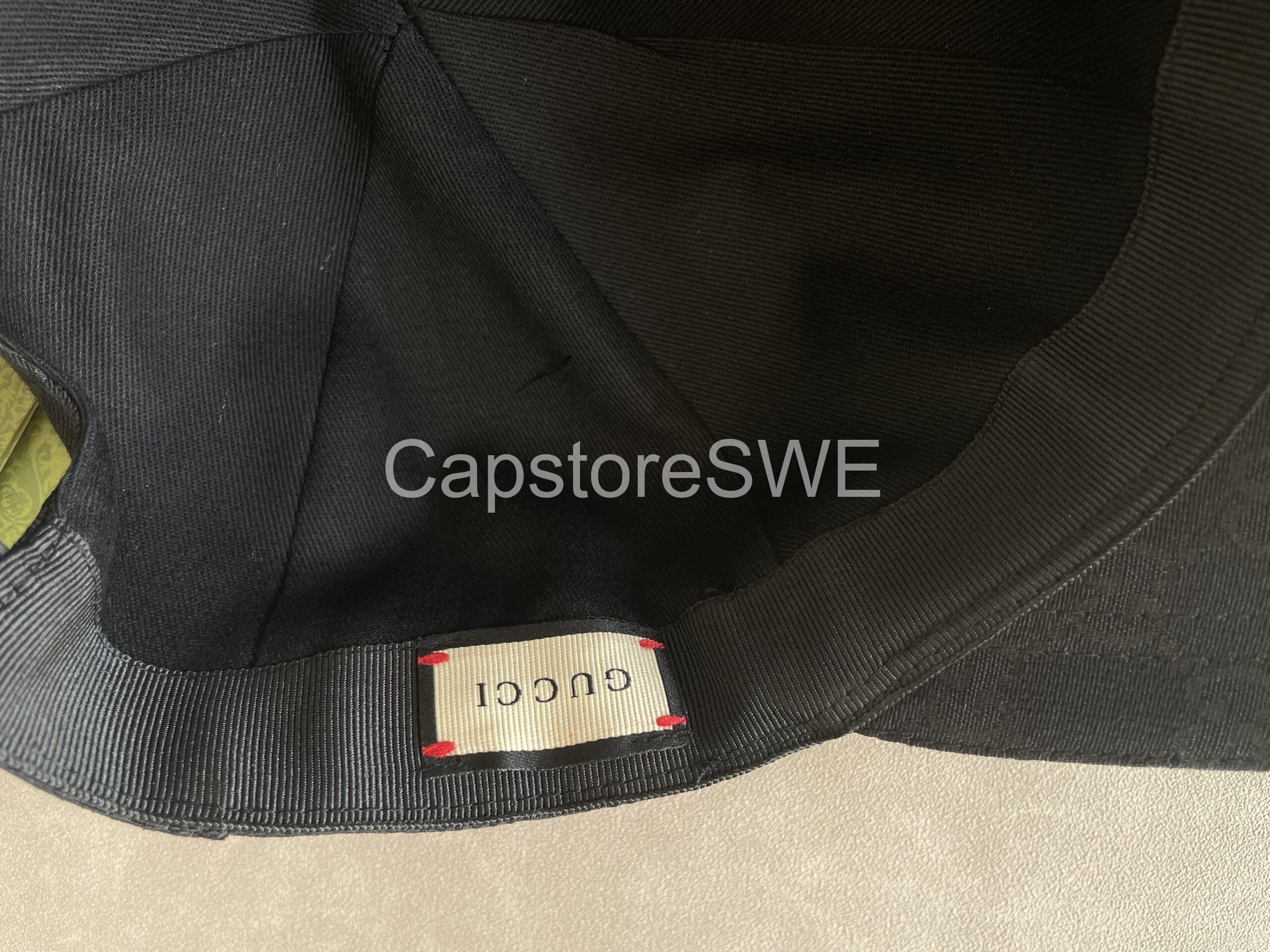 gucci black gg canvas cap with web stripe gucci black gg canvas cap with web stripe