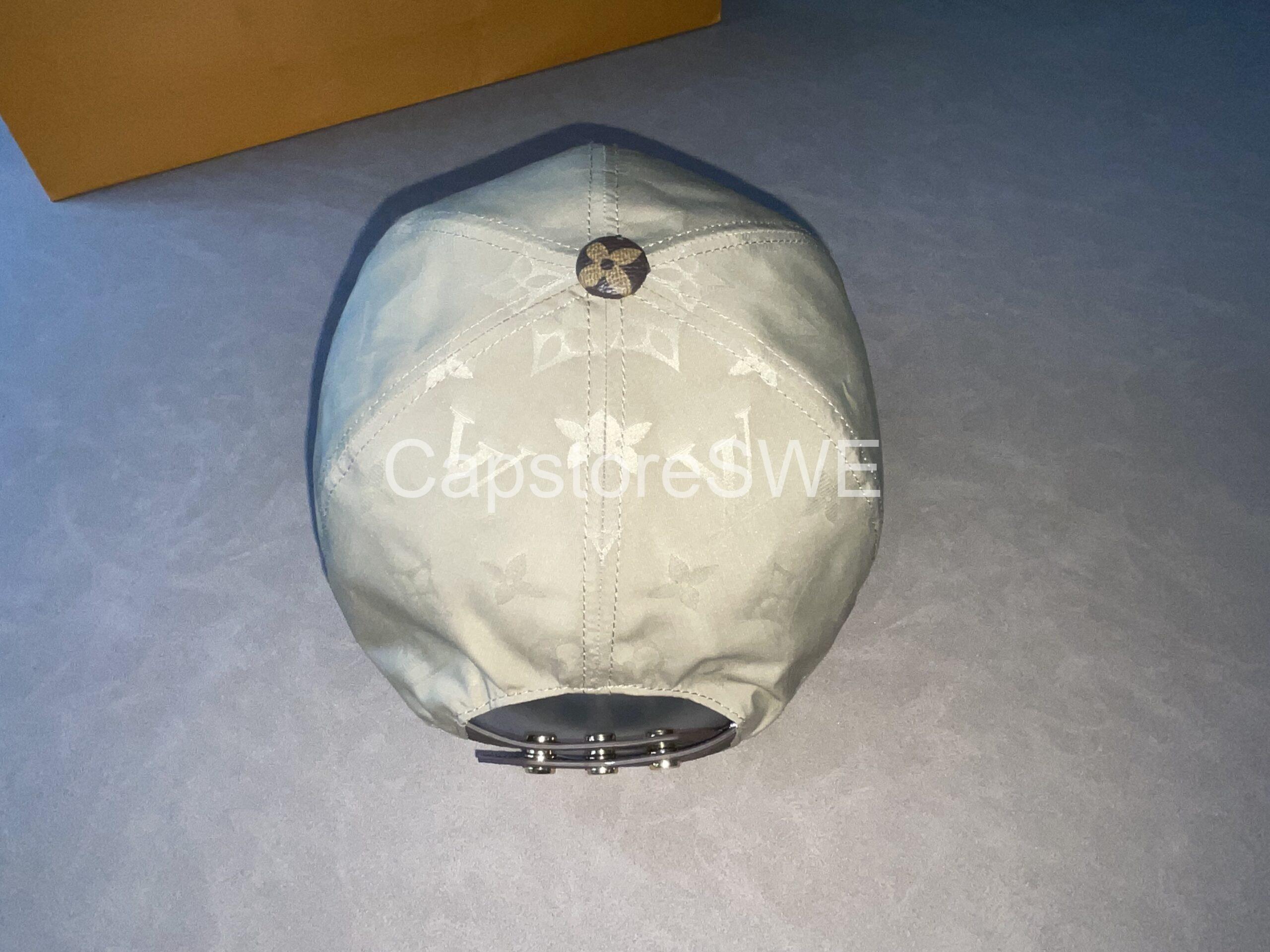 louis vuitton monogram eclipse & canvas cap – grey/brown louis vuitton monogram eclipse & canvas cap – grey/brown