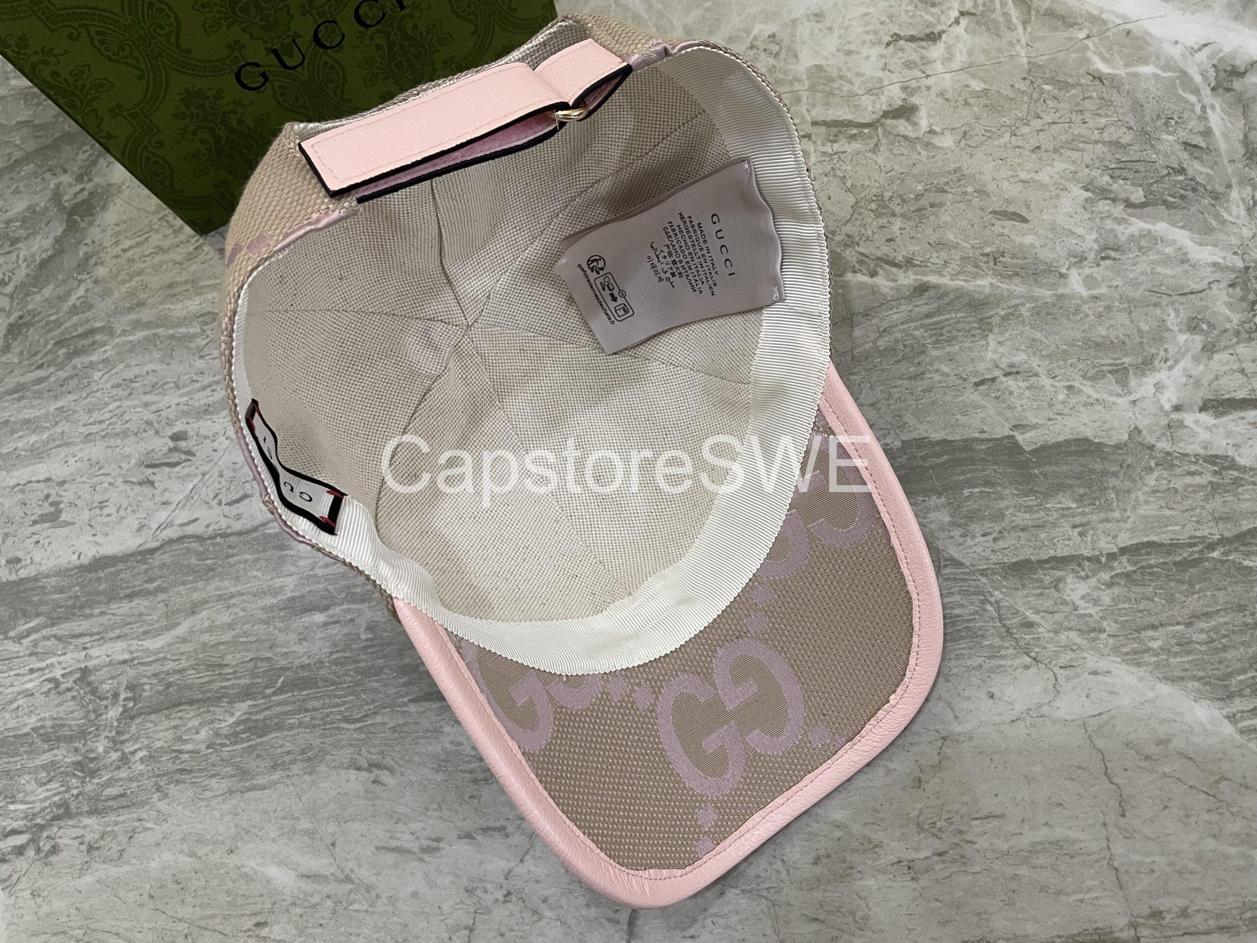 gucci gg canvas cap – pink edition gucci gg canvas cap – pink edition