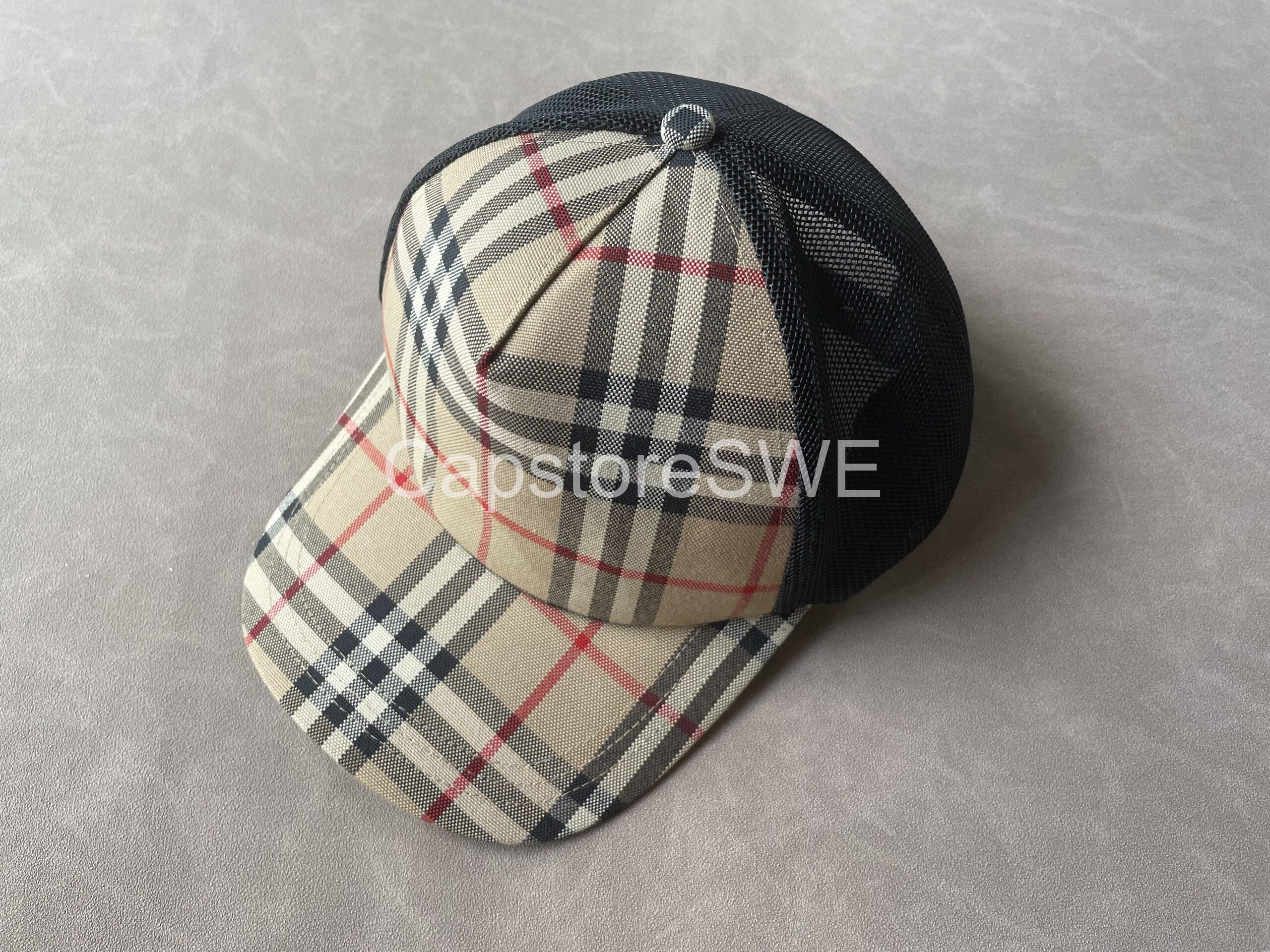 the burberry vintage check trucker cap combines the house’s iconic heritage pattern with a sporty, contemporary silhouette. designed with the classic beige vintage check on the front panels and a breathable black mesh back, this cap offers both luxury and comfort. material: cotton front with mesh back color: beige vintage check with black mesh design: classic trucker cap style brim: curved brim for a sporty look fit: adjustable back strap for custom fit unisex: perfect for both men and women this cap merges burberry’s british luxury heritage with modern streetwear energy, making it a versatile everyday statement piece. the burberry vintage check trucker cap combines the house’s iconic heritage pattern with a sporty, contemporary silhouette. designed with the classic beige vintage check on the front panels and a breathable black mesh back, this cap offers both luxury and comfort. material: cotton front with mesh back color: beige vintage check with black mesh design: classic trucker cap style brim: curved brim for a sporty look fit: adjustable back strap for custom fit unisex: perfect for both men and women this cap merges burberry’s british luxury heritage with modern streetwear energy, making it a versatile everyday statement piece.