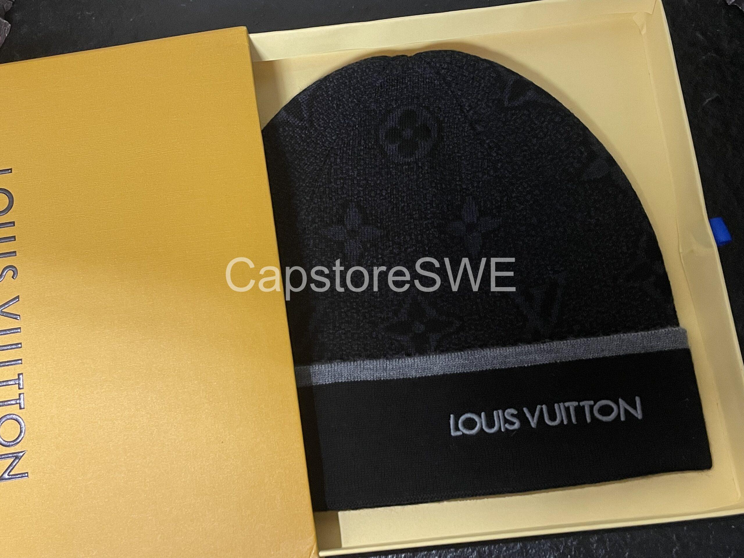 louis vuitton beanie & scarf set – monogram black edition louis vuitton beanie & scarf set – monogram black edition