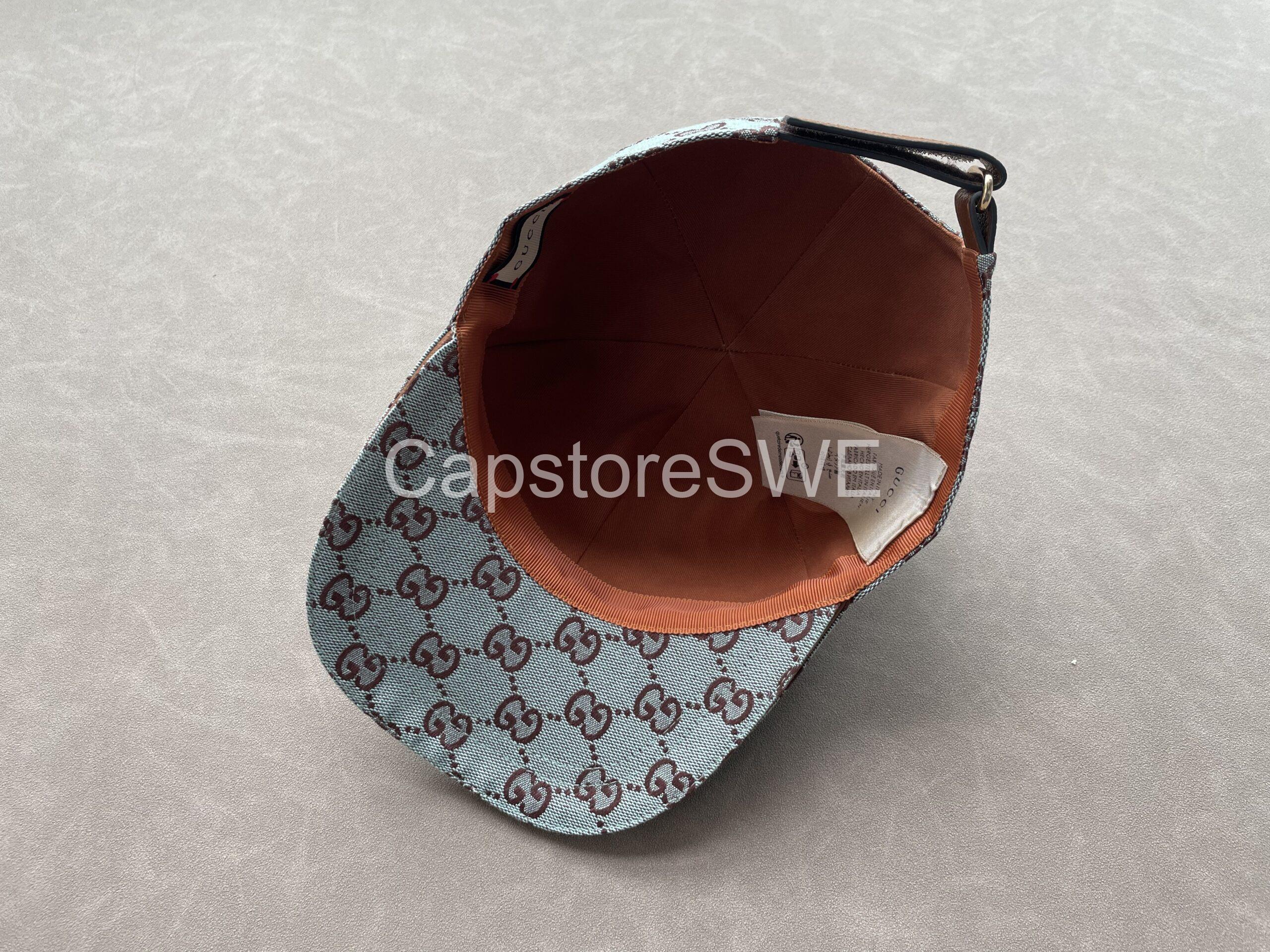 gucci gg supreme monogram baseball cap – grey/burgundy gucci gg supreme monogram baseball cap – grey/burgundy