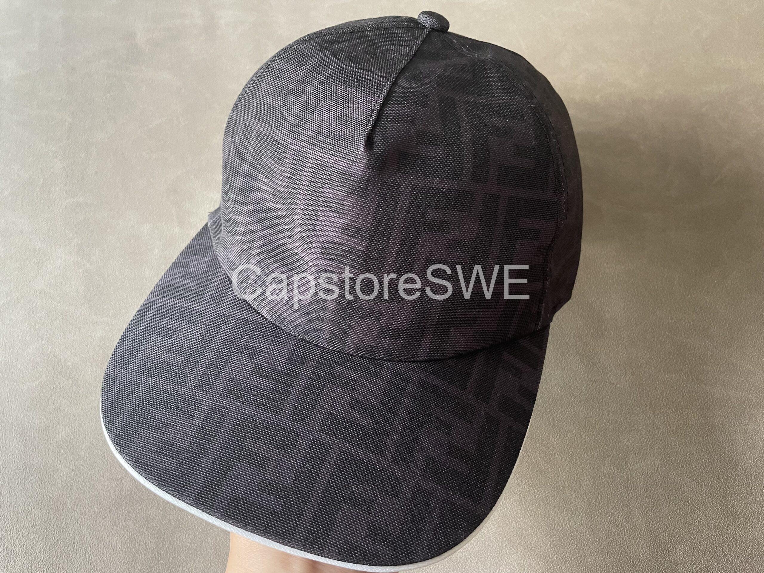 fendi ff monogram baseball cap – brown fendi ff monogram baseball cap – brown