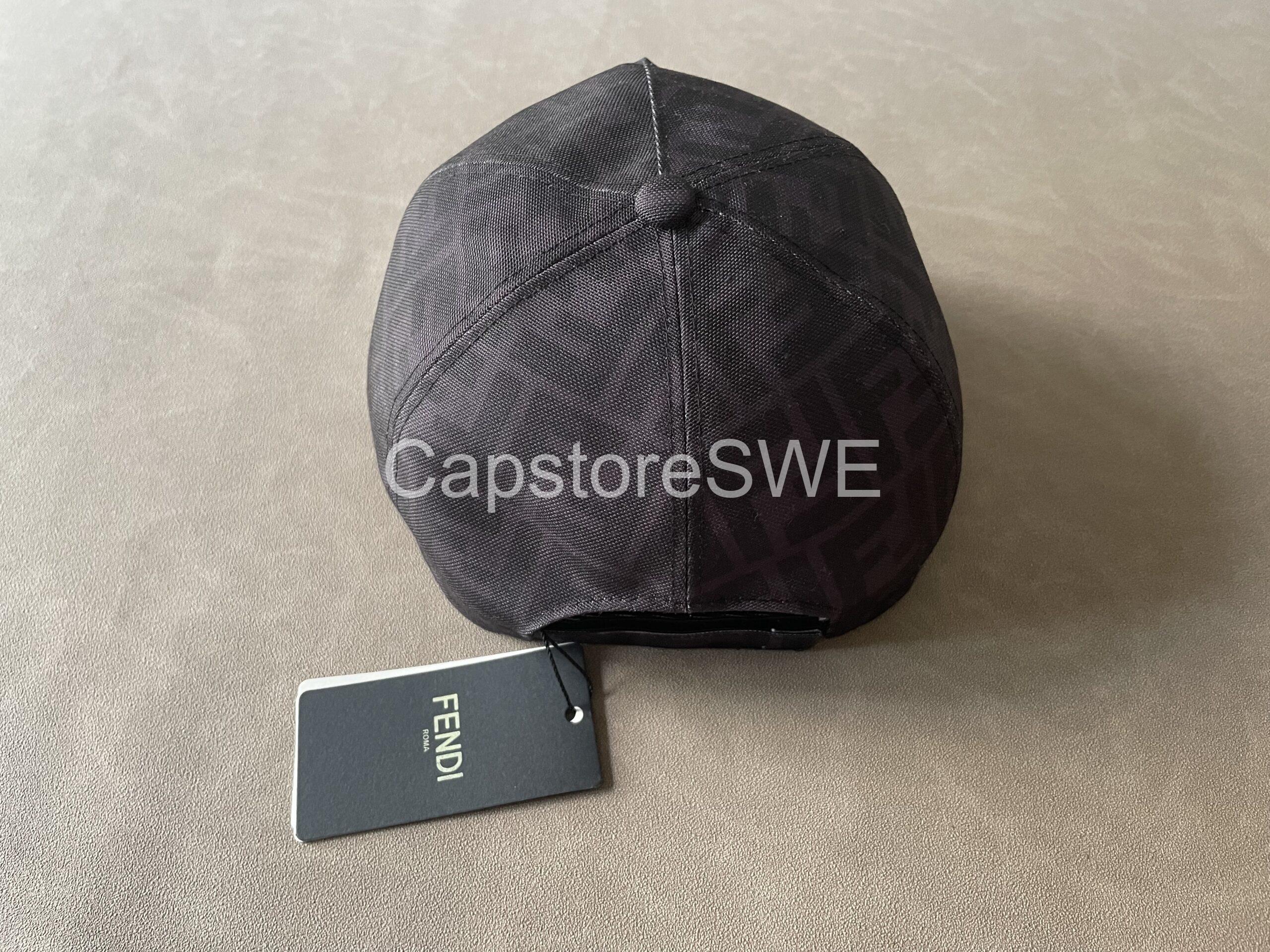 fendi ff monogram baseball cap – brown fendi ff monogram baseball cap – brown