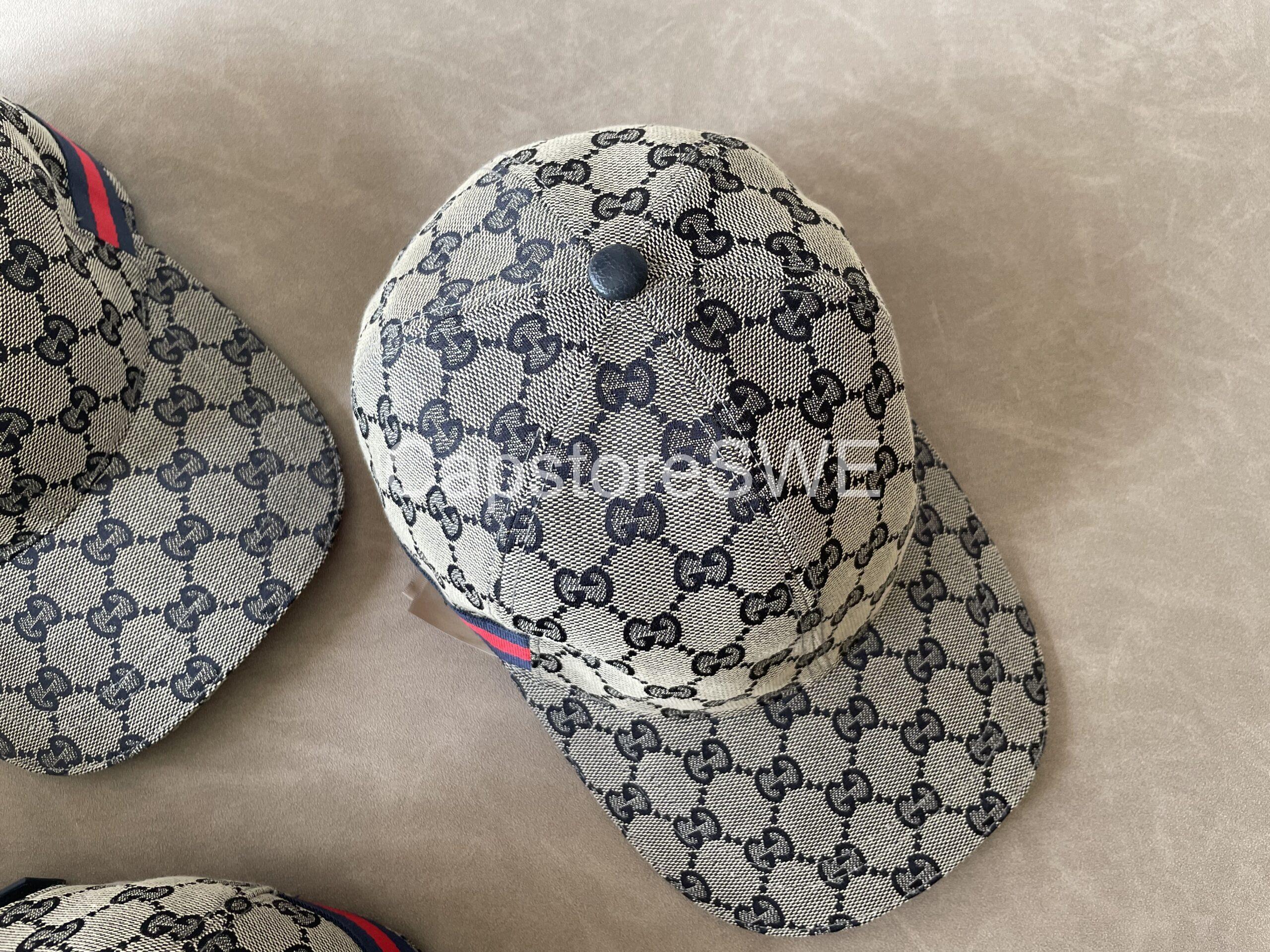 gucci blue gg supreme canvas cap with web stripe gucci blue gg supreme canvas cap with web stripe