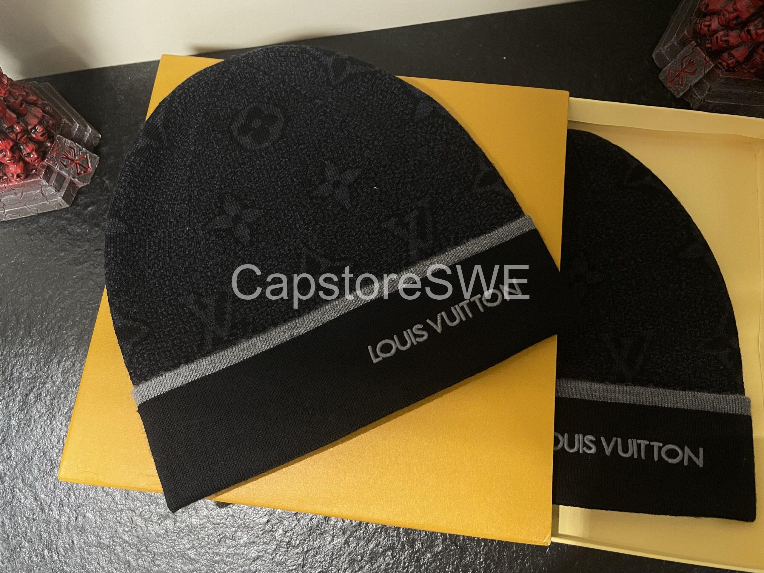 louis vuitton beanie & scarf set – monogram black edition louis vuitton beanie & scarf set – monogram black edition