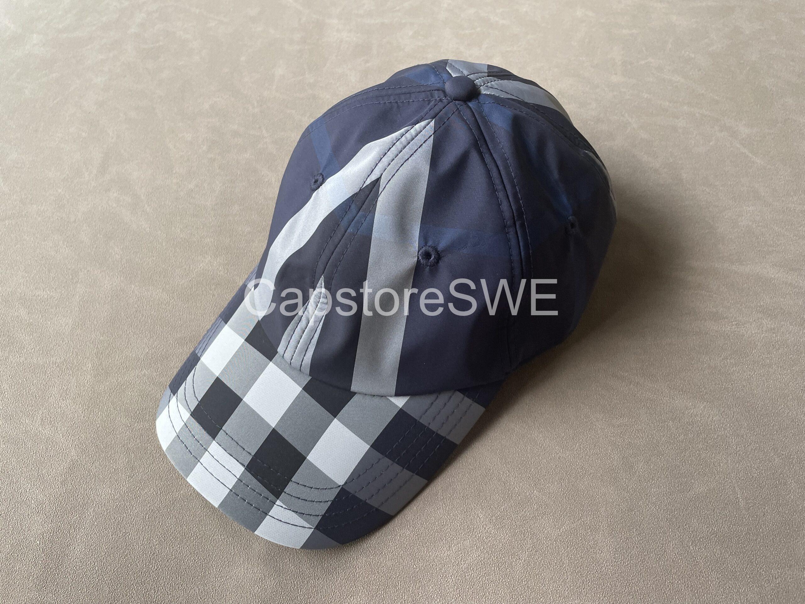 burberry navy check baseball cap burberry navy check baseball cap