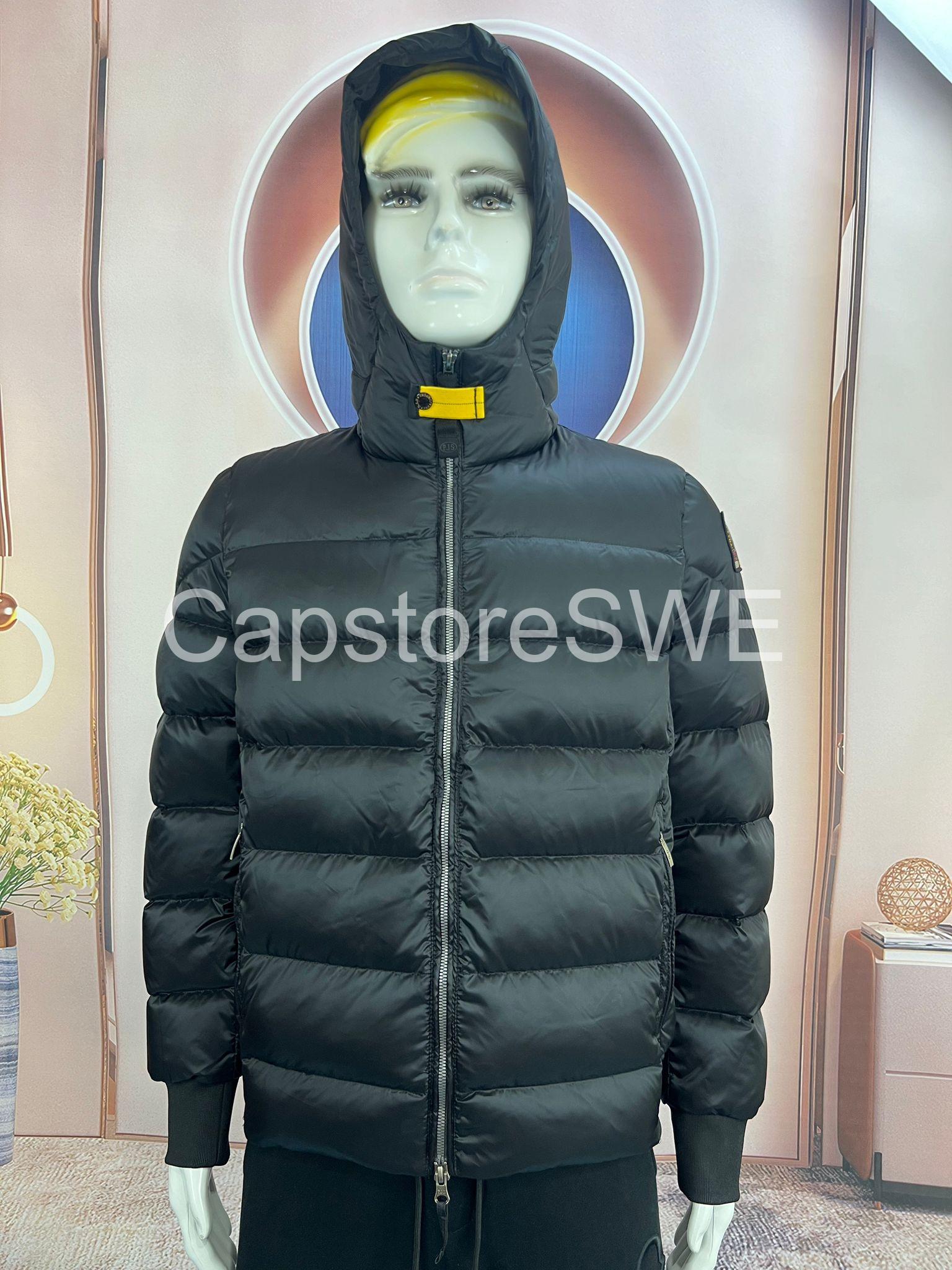 parajumpers black hooded down jacket parajumpers black hooded down jacket